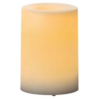 Outdoor Plastic Candle White 3x4