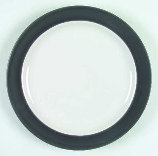 Sango Graphite Dinner Plate, Fine China Dinnerware   Matte Black Outer,Plain Or