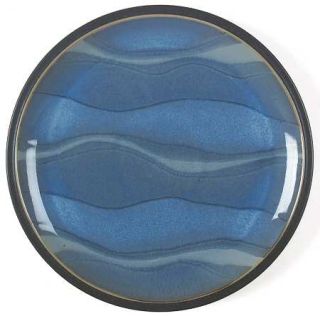 Denby Langley Blue Jetty Water Salad Plate, Fine China Dinnerware   Stoneware, L