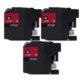 Brother Lc107 Magenta Compatible Ink Cartridge (remanufactured) (pack Of 3) (MagentaPrint yield 1,200 pages at 5 percent coverageNon refillableModel NL 3x Brother LC107 MagentaPack of Three (3)Warning California residents only, please note per Proposi