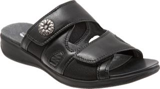 Womens SoftWalk Tamarack   Black Nappa Leather/Stretch Casual Shoes