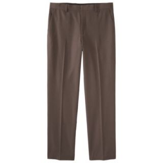 Mens Tailored Fit Microfiber Pants   Brown 36X32