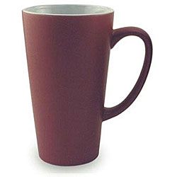 Funnel Style Maroon 16 oz Ceramic Mugs (pack Of 4) (Maroon Number of pieces OneDimensions 3.5 inches x 4.5 inches x 6 inchesMaterials CeramicCare instructions Dishwasher safePack of four (4) mugs )