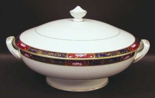 Royal Worcester Prince Regent Round Covered Vegetable, Fine China Dinnerware   B
