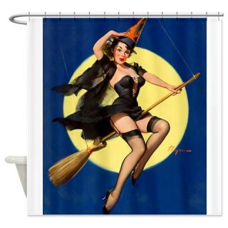  Halloween Witch Pin Up Girl Shower Curtain  Use code FREECART at Checkout