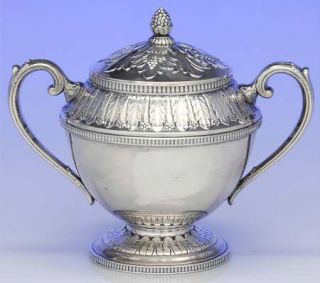 International Silver Marquise (Slvp, Hollowware) Sugar Bowl & Lid   Silverplate,
