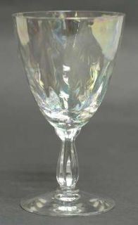 Fostoria Shell Pearl Claret Wine   Stem #6055,Loop Optic,Iridescent