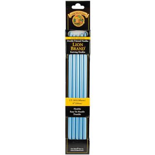 Lion Brand 8 inch Size 10 Double Point Knitting Needles (pack Of 5) (Blue US 10 (6 mm)Color Blue )