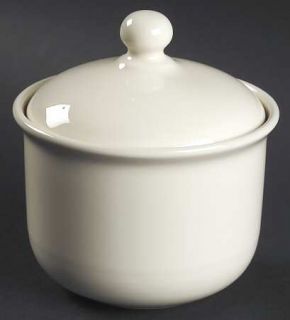 Nancy Calhoun Solid Color Vanilla Sugar Bowl & Lid, Fine China Dinnerware   All