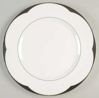 Wedgwood Vera Lotus Dinner Plate, Fine China Dinnerware   Vera Wang,Platinum Sca