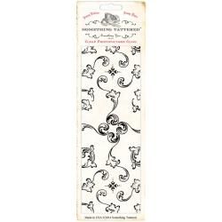Something Tattered Wallpaper Background Clear Stamp 3 X8  Vintage Porch