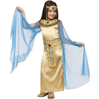 Cleopatra Deluxe Girls Costume, Gold, Girls