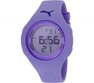 Womens PUMA PU910912001   Lilac Rubber/Grey Chronograph Watches