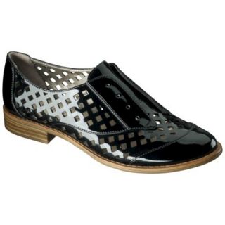 Womens Sam & Libby Justine Perforated Oxfords   Black 9.5