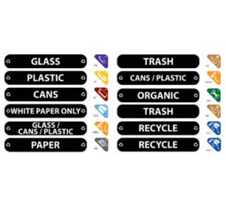 Rubbermaid Recycle Station Label Kit