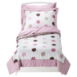 Pink Mod Dots 5 pc. Toddler Bedding Set