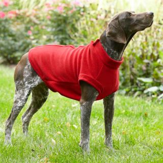 Zip back Fleece Vest / X small 14, Dogs 12 20 Lbs., Red, X Small