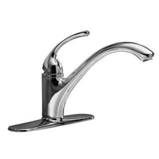 Kohler K 10411 cp Polished Chrome Forte Single control Kitchen Sink Faucet With Escutcheon And Lever Handle