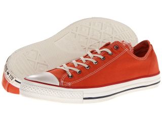 Converse Chuck Taylor All Star Washed Canvas Ox Lace up casual Shoes (Orange)