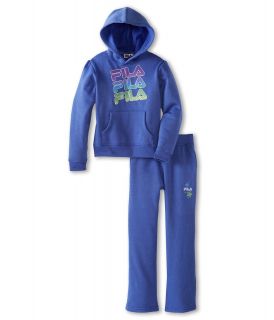 Fila Kids Fleece Logo Set Girls Sets (Blue)