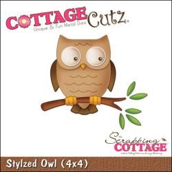 Cottagecutz Die 4x4 stylized Owl