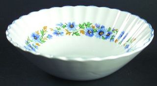J & G Meakin Alpine Mist Coupe Cereal Bowl, Fine China Dinnerware   Blue Daisies