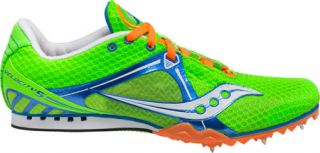 Mens Saucony Velocity 5   Green/Navy/Orange Athletic Shoes