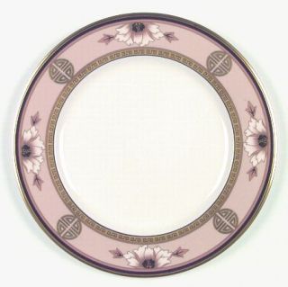 Noritake Commemoration Dinner Plate, Fine China Dinnerware   Bone,Gold Greek Key