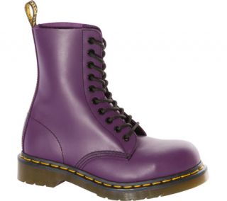 Dr. Martens 1919 10 Eye Steel Cap Boot   Purple Smooth Boots