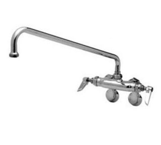T&S Brass Sink Mixing Faucet w/ 12 in Nozzle, Adjustable Inlet Arms w/ Stops