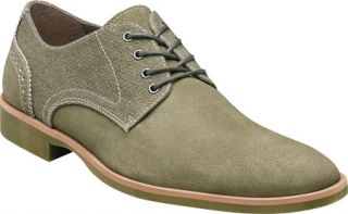 Mens Stacy Adams Preston 24891   Washed Green Suede/Canvas Lace Up Shoes