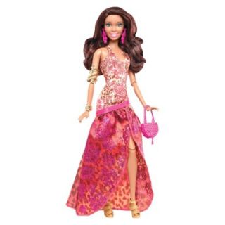 Barbie Fashionistas Gown In the Spotlight Doll Pink & Orange Dress