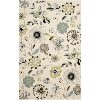 Safavieh Four Seasons Stain resistant Hand hooked Ivory Area Rug (36 X 56)