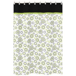 Spirodot Lime And Black Cotton Shower Curtain (Lime green/black/whiteMaterials 100 percent cottonDimensions 72 inches wide x 72 inches longCare instructions Machine washableShower hooks and liners not includedThe digital images we display have the most