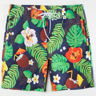 Tropical Mens Boardshorts Multi In Sizes Medium, X Large, Small, Large For