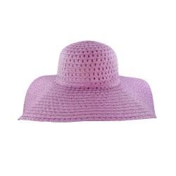 Faddism Womens Purple Straw Sun Hat (StrawOne size fits most)