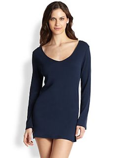 SKIN Rib Tunic   Navy