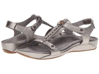 Aetrex Alyssa Adjustable Quarter Strap Womens Sandals (Pewter)