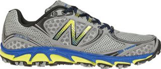 Mens New Balance MT810v3   Silver/Yellow Running Shoes