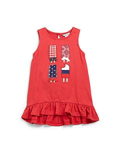 Hartstrings Toddlers & Little Girls Popsicle Patch Tunic   Red