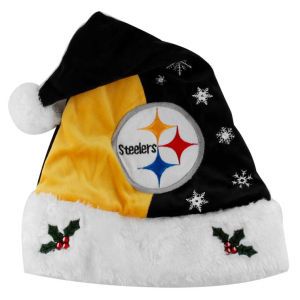 Pittsburgh Steelers Forever Collectibles Team Logo Santa Hat