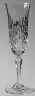 Reed & Barton Crystal Richmond Fluted Champagne   Clear,Multisided Stem,Fan Cuts