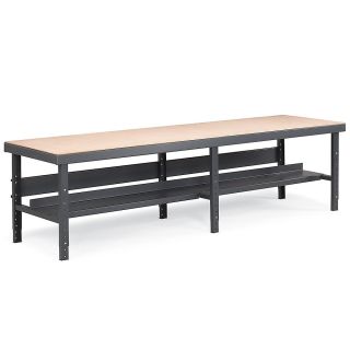 Valley Craft Vari Tuff 10 Wide Assembly Bench   10Wx28D Top   Gray