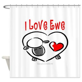  I Love You Shower Curtain  Use code FREECART at Checkout