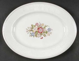 Wedgwood Cavalier/Meadow 14 Oval Serving Platter, Fine China Dinnerware   Edme,