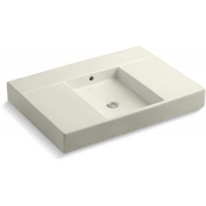 Kohler K 2955 96 Traverse Top and Basin Lavatory with No Hole Faucet Drilling