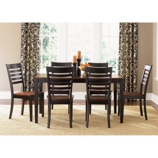 Liberty Furniture Cafe Collections Black Cherry Rectangle Leg Dining Table   53 