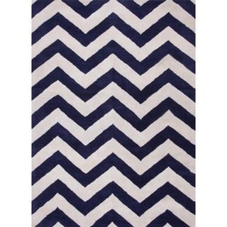 Modern Geometric Hand tufted Wool Rug (5 X 8)