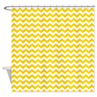  Yellow chevrons zigzag Shower Curtain  Use code FREECART at Checkout