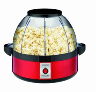 Waring Popcorn Maker w/ Plastic Lid & Serving Bowl Combination, Halogen Heater